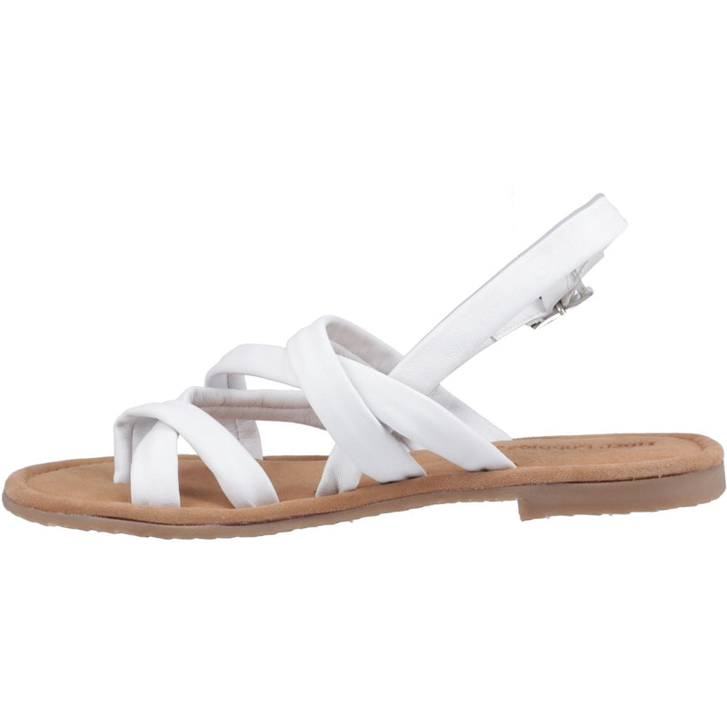 Hush Puppies Hope Sandales Blanches Pour Femmes En Cuir