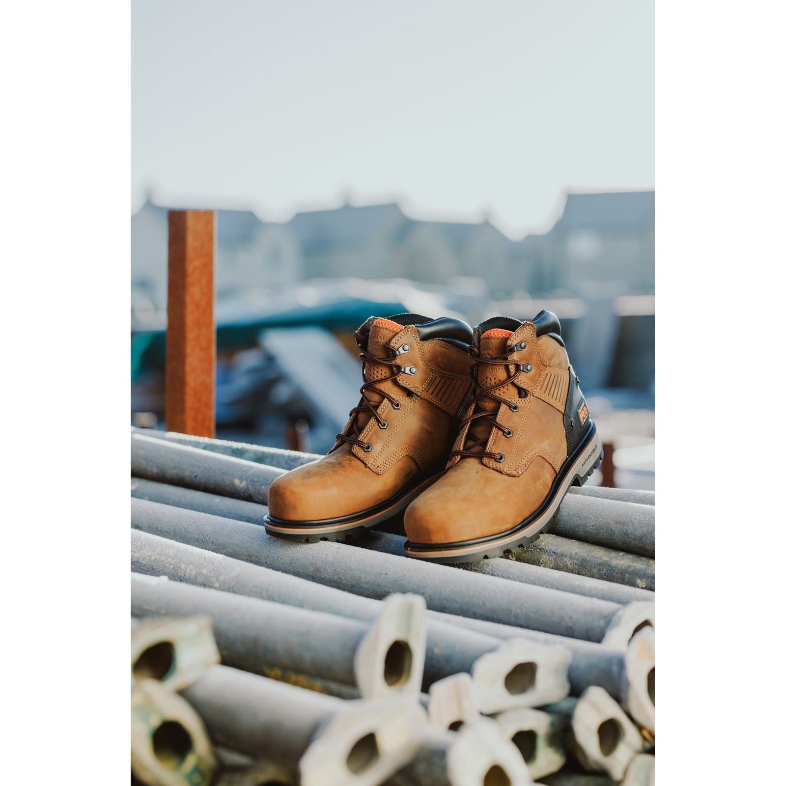 Timberland Pro  Bottes De Sécurité En Cuir Marron Ballast