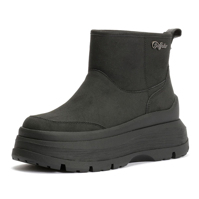Buffalo Olympia Pull On LO Warm Bottes Noires Pour Femmes