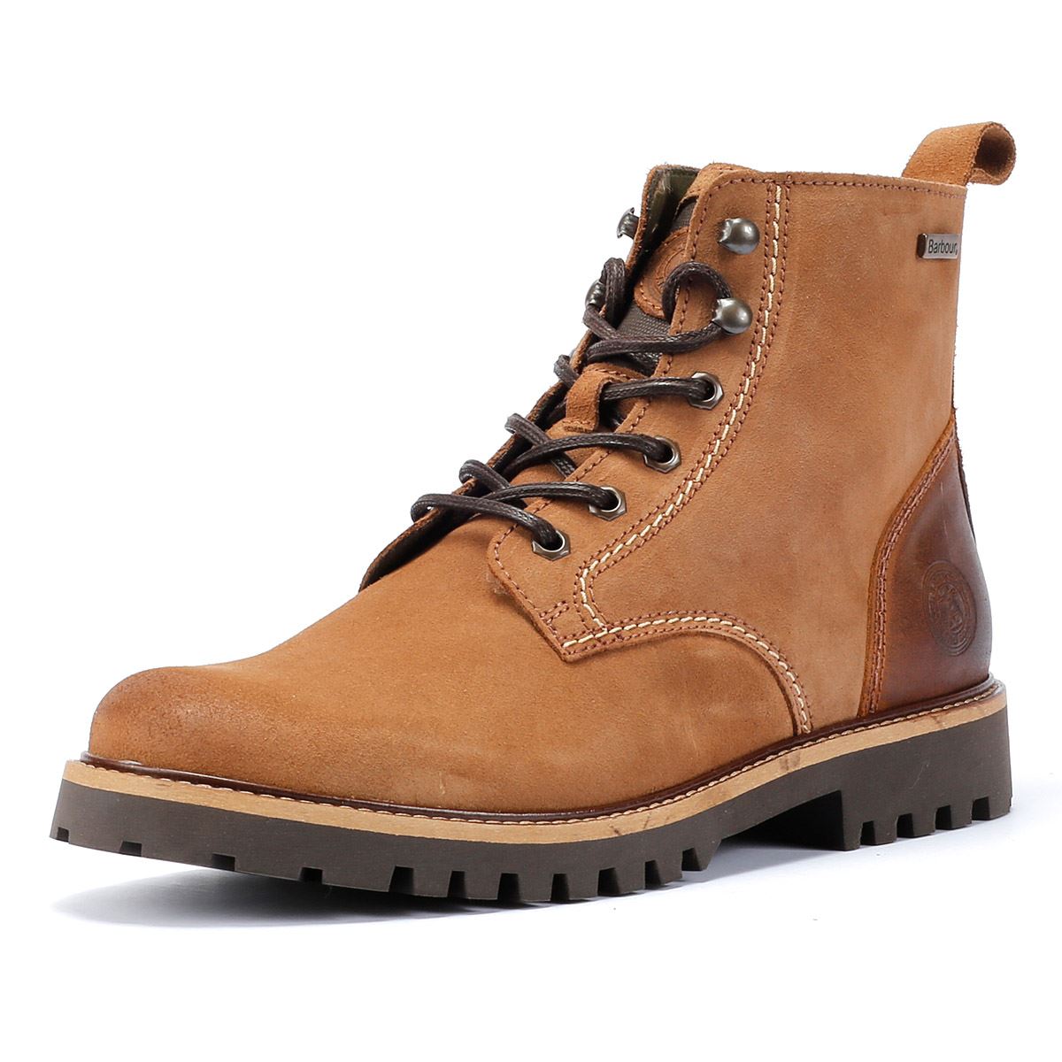 Barbour Foggy Bottes en cuir marron pour hommes