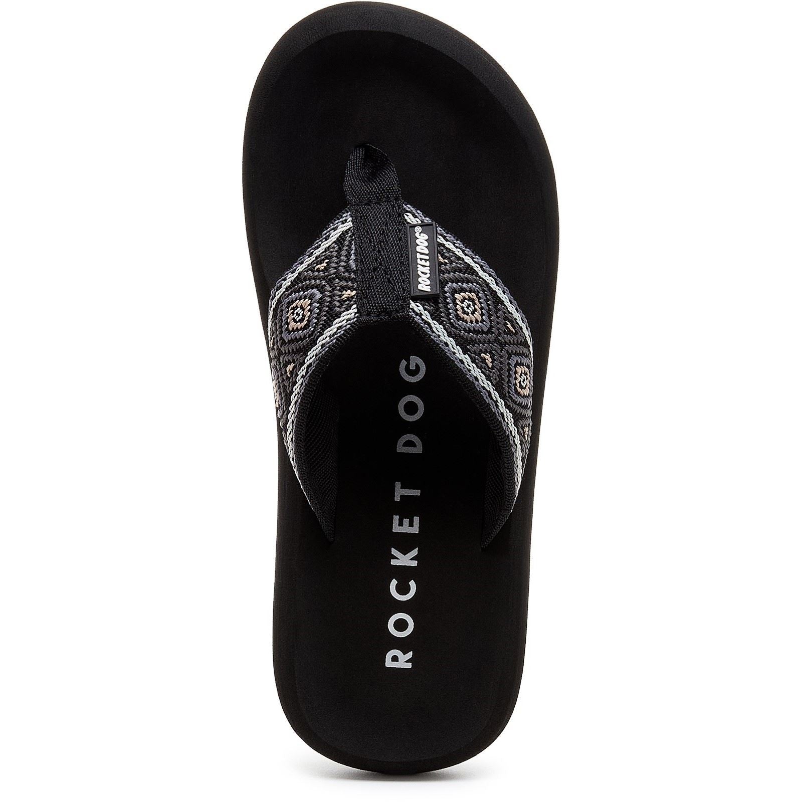 Rocket Dog Spotlight Camden Sandales En Coton Pour Femmes Noir/Multicolore