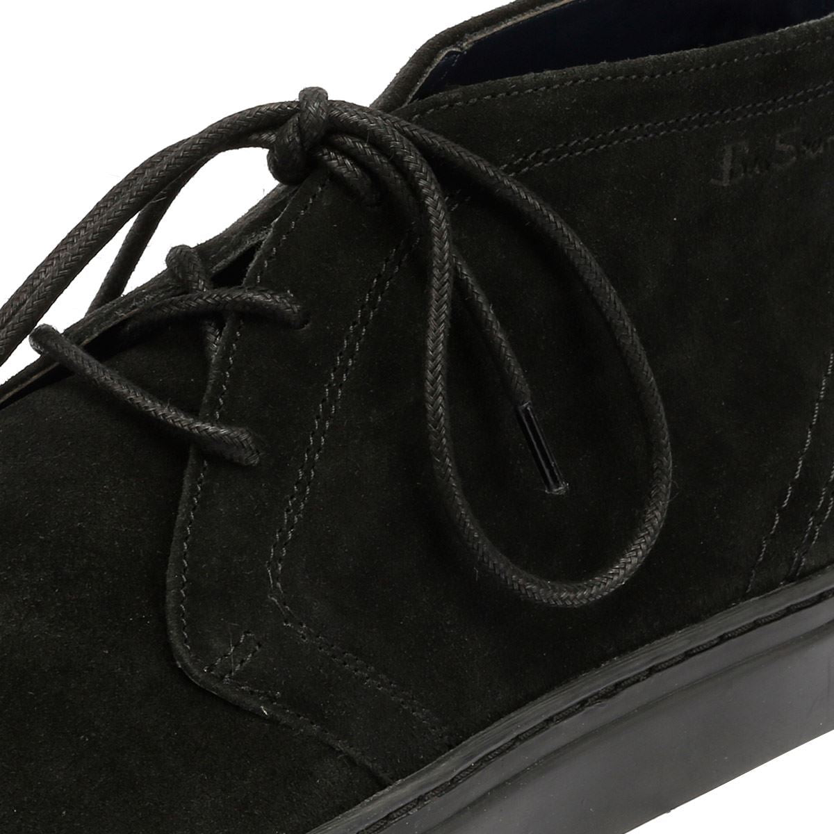 Ben Sherman Parka Bottes Noires En Daim Pour Hommes
