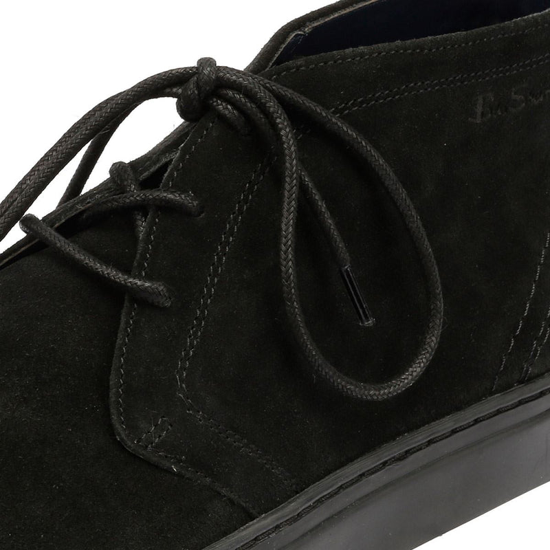 Ben Sherman Parka Bottes Noires En Daim Pour Hommes