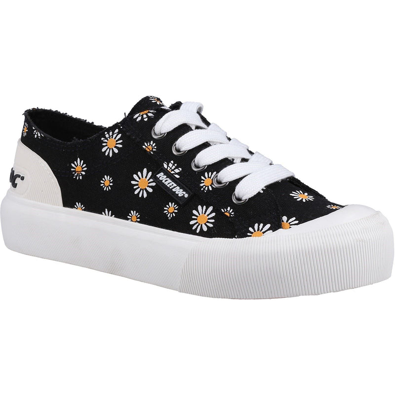 Rocket Dog Jazzin Plus Dixie Baskets De Sport En Coton Pour Femme, Noires