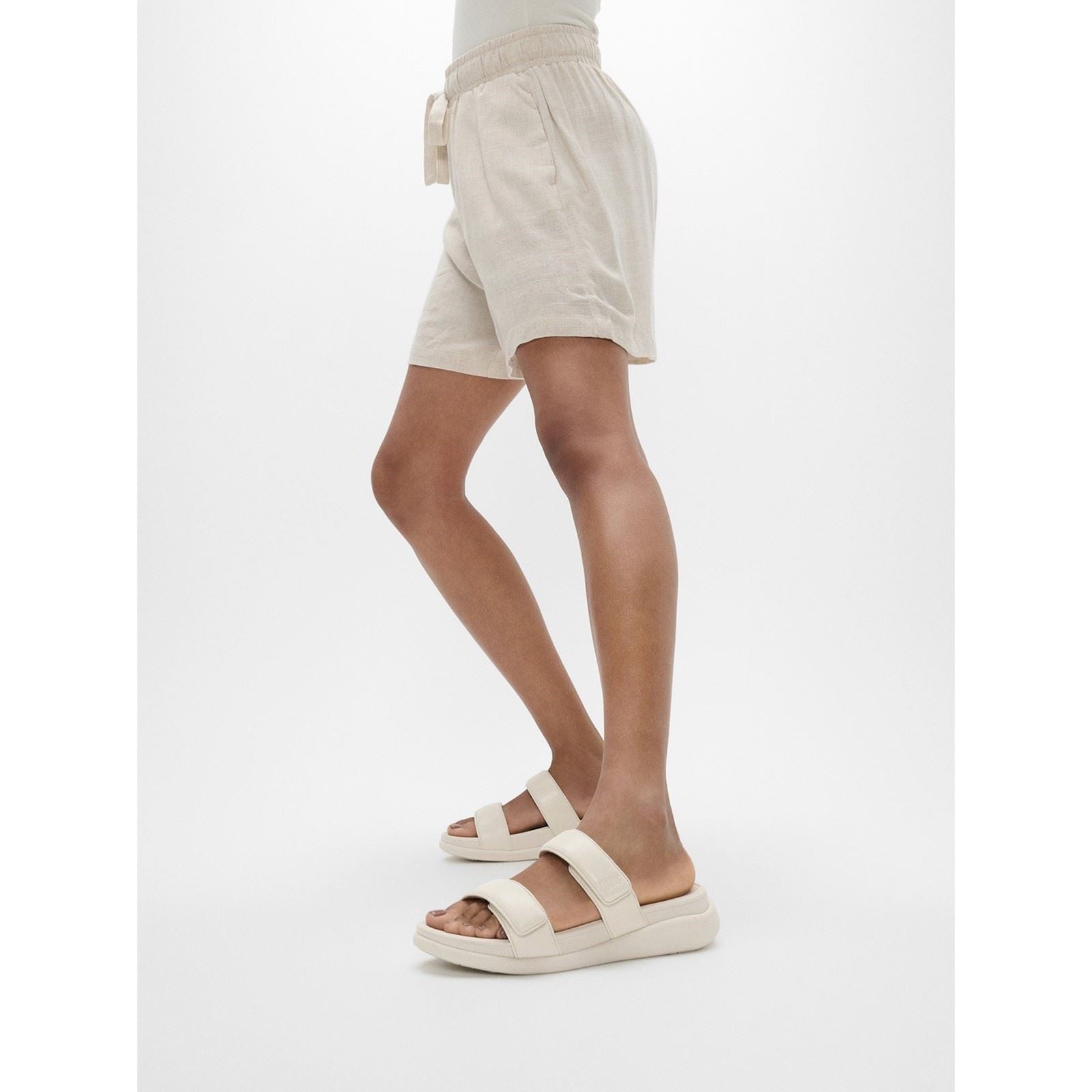 Fitflop F-Mode Go Sandales Beiges Pour Femmes En Polyuréthane Paris