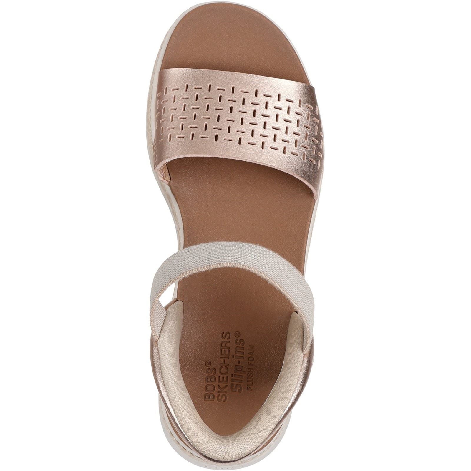 Skechers BOBS Sun Ray Sandales Pour Femmes En Or Rose