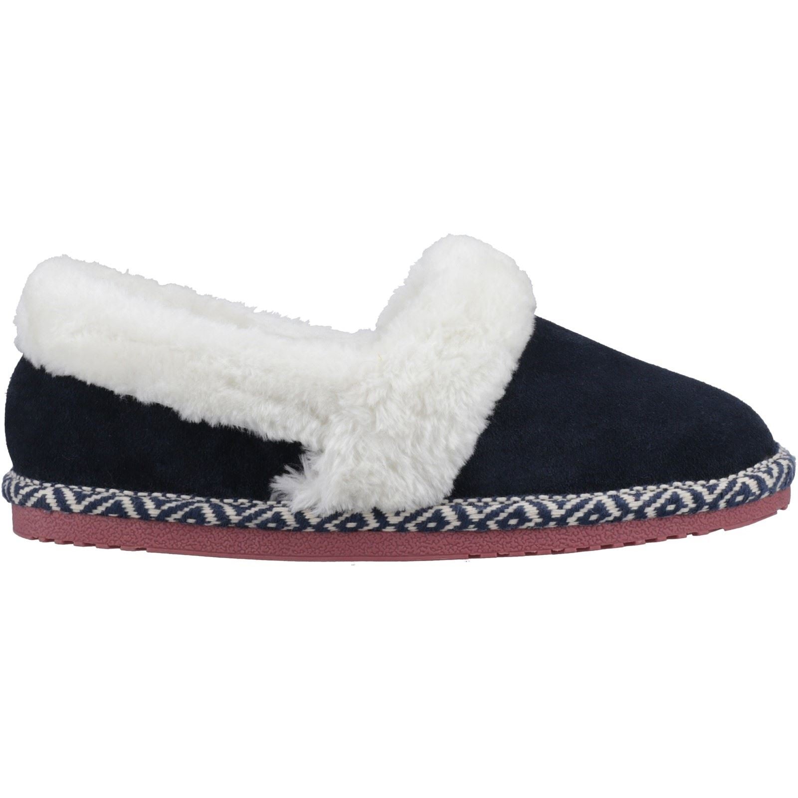 Hush Puppies Ariel Chaussons En Suede Pour Femmes Marine