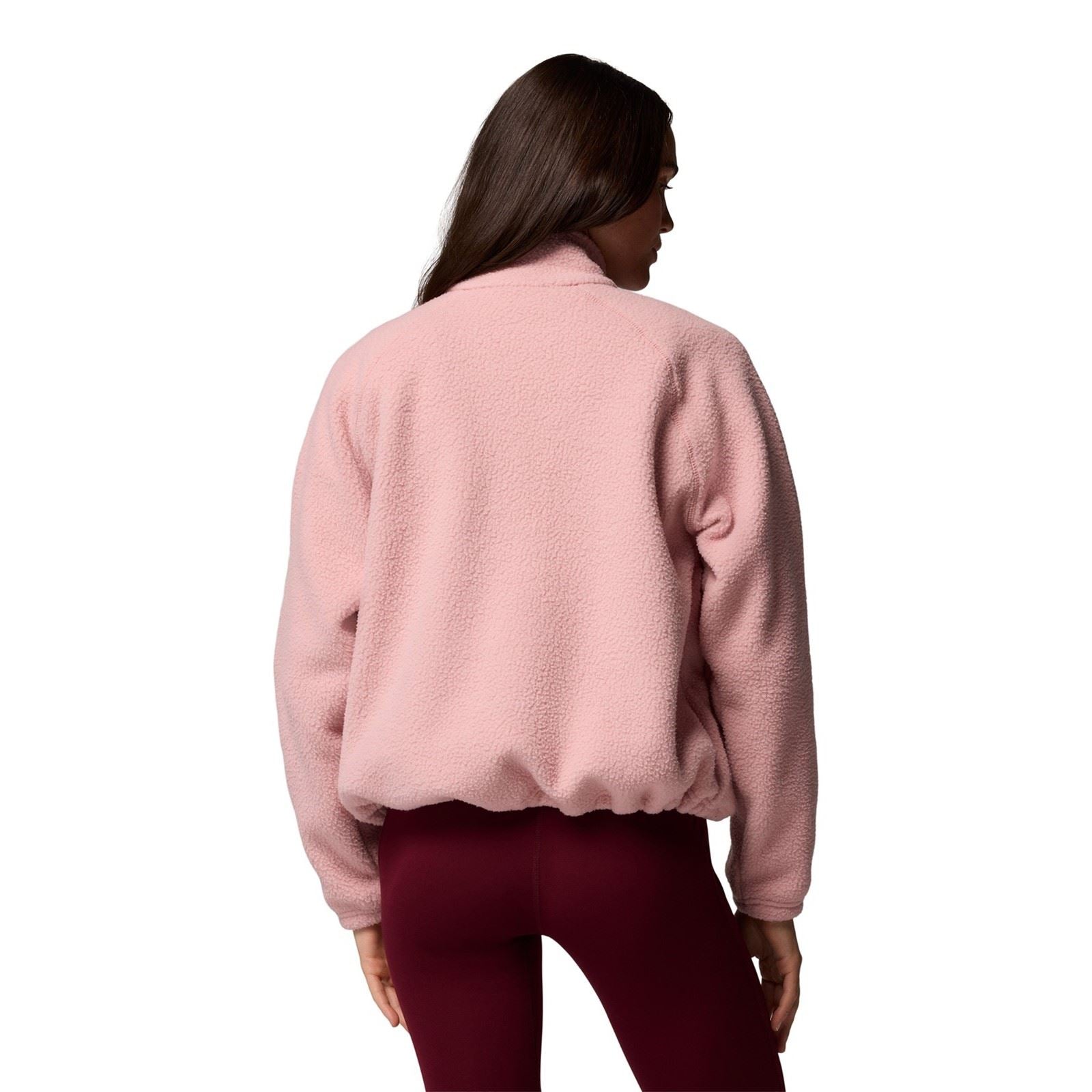 Columbia Jasper Ridge Pebbled Fleece Half Snap Pull Rouge En Polyester Pour Femmes