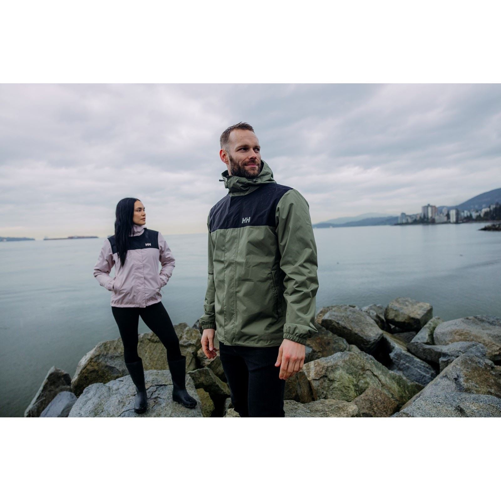 Helly Hansen Sport Vancouver Veste De Pluie Verte Pour Hommes