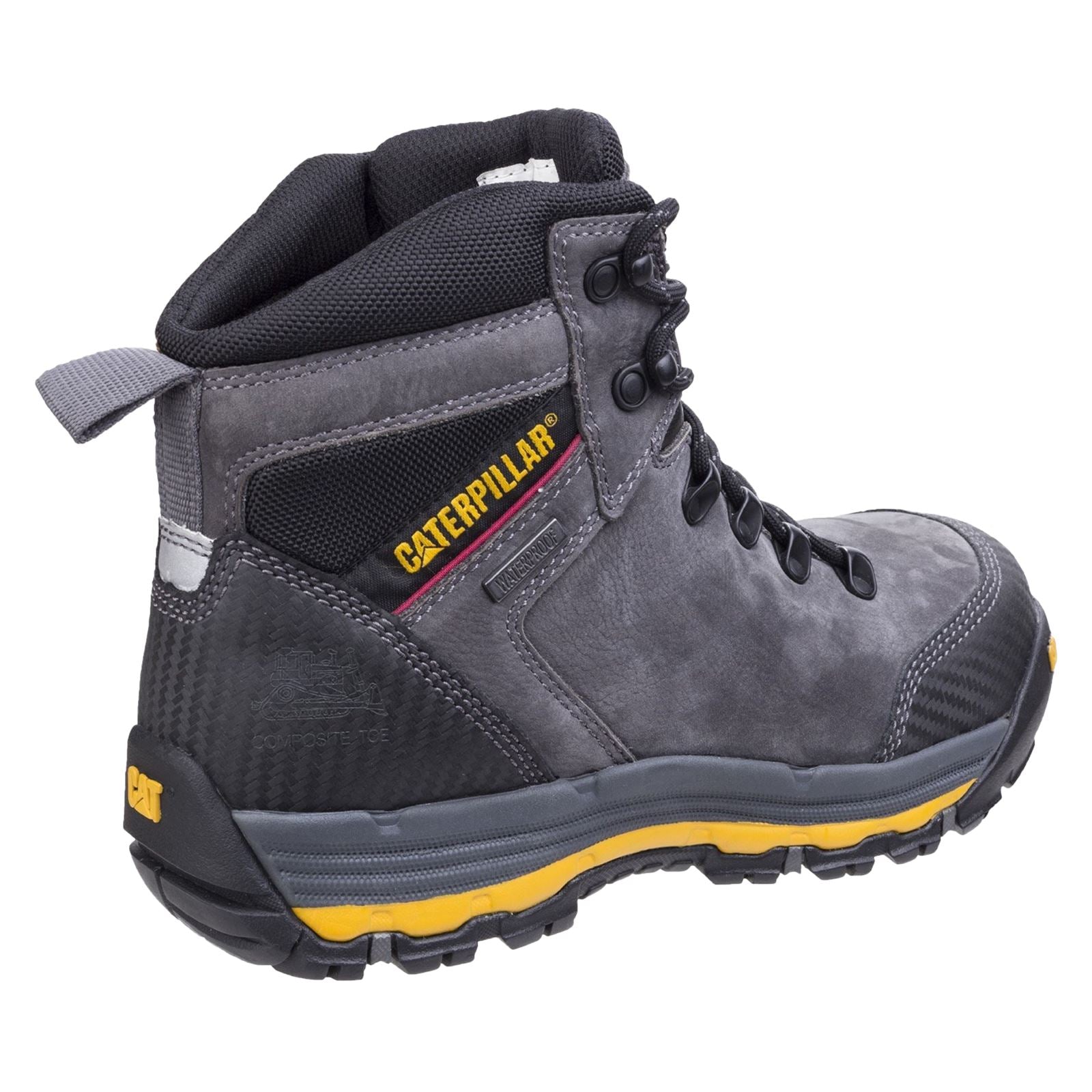 Caterpillar  Bottes De Sécurité Munising En Cuir Ombre Foncée