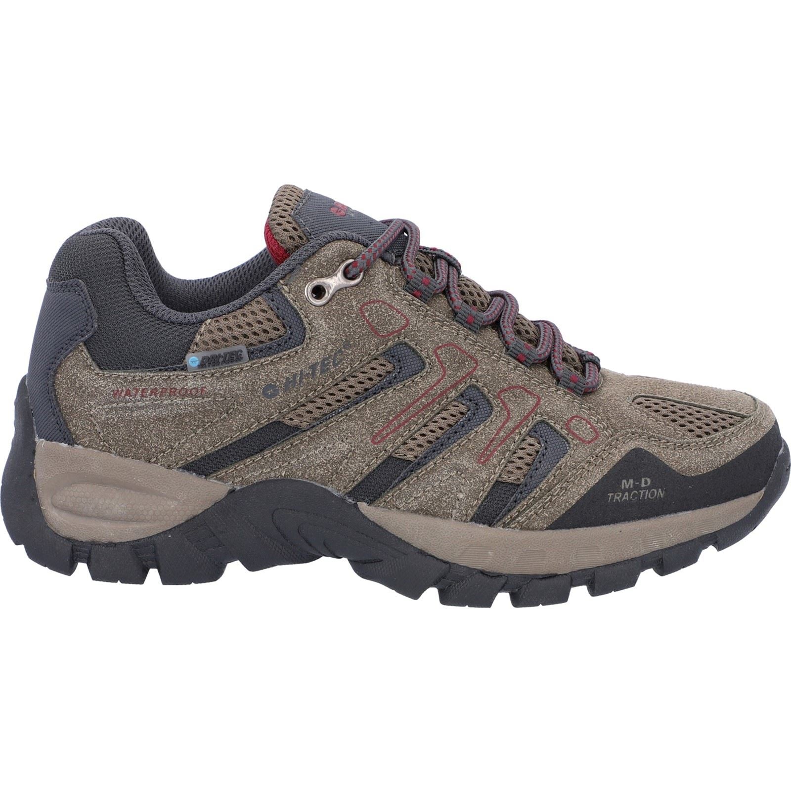 Hi-Tec Torca Low Chaussures De Randonnée Pour Femme En Maille Couleur Taupe Foncé/charbon