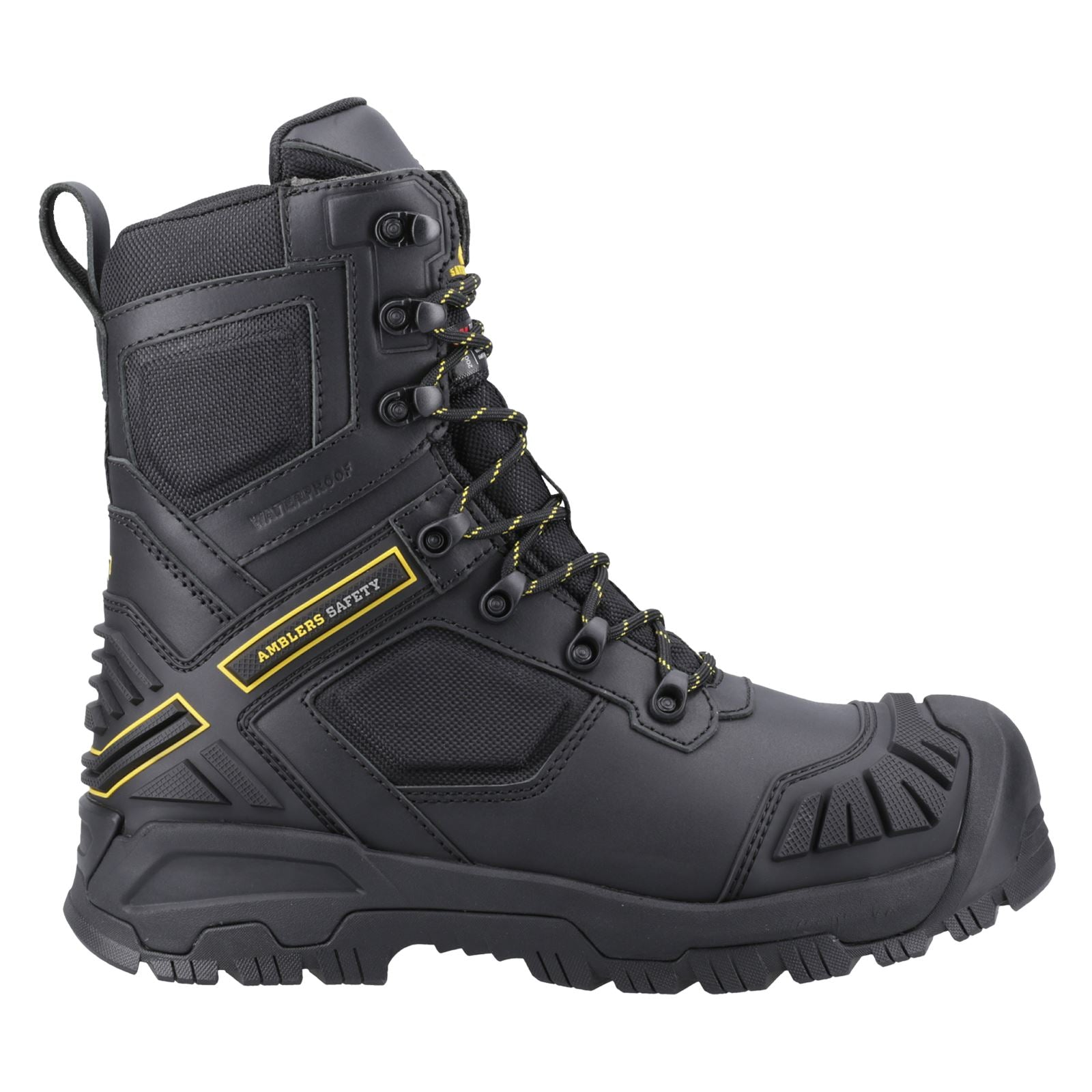 Amblers Safety Bottes De Sécurité Noires En Cuir Dynamite