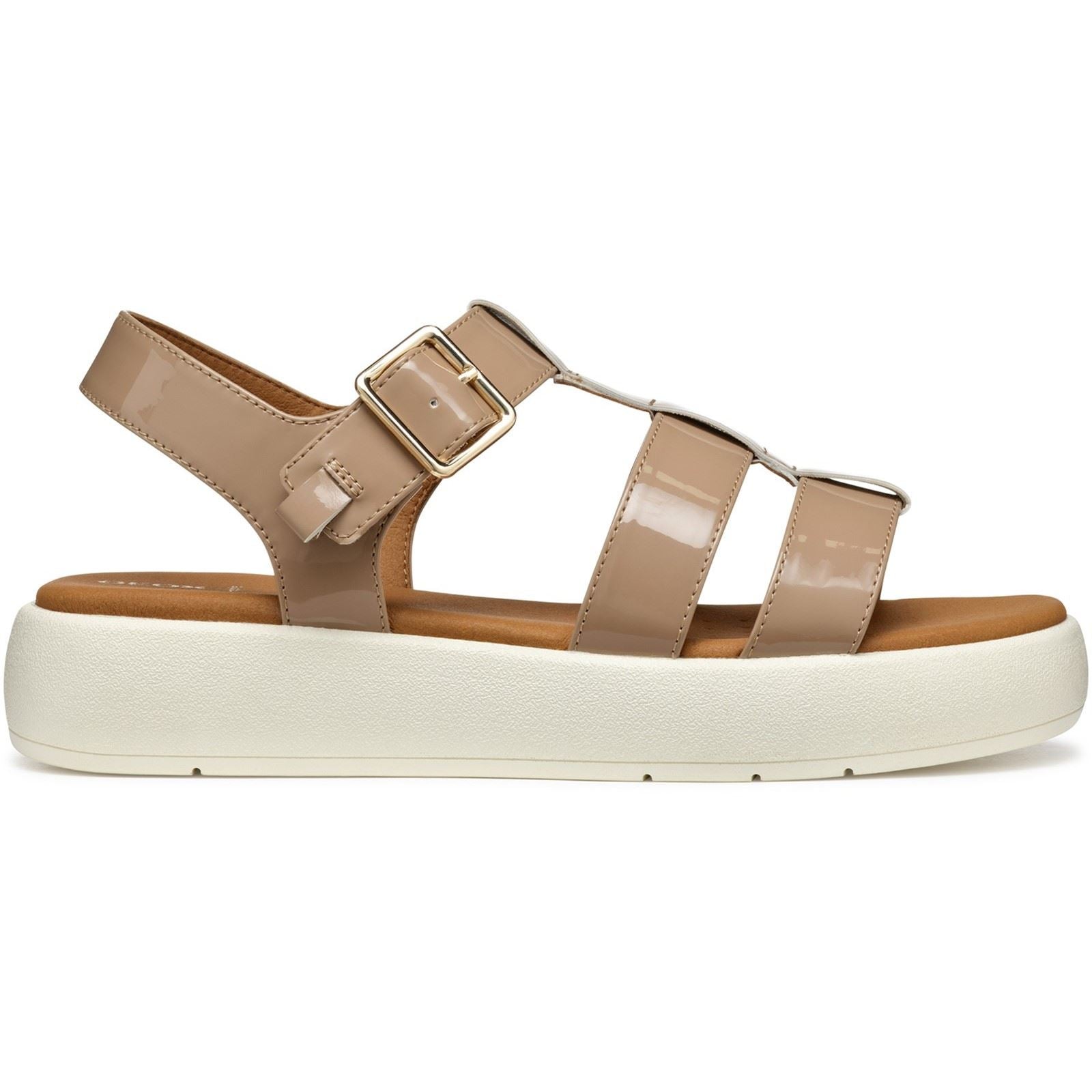 Geox D CAMALEI Sandales En Polyuréthane Synthétique Pour Femme Couleur Caramel