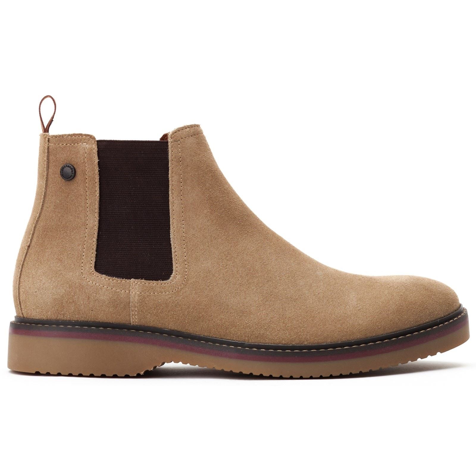 Base London Hooper Bottes En Cuir Pour Hommes Couleur Beige Sable