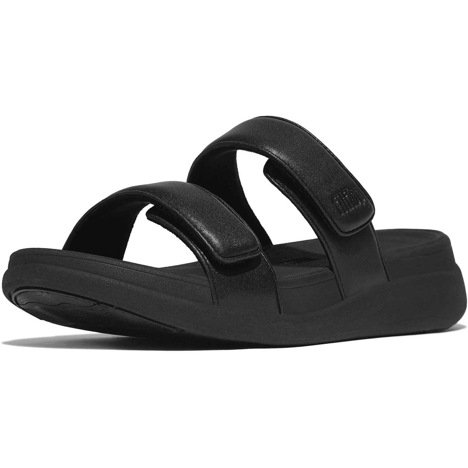 Fitflop F-Mode Go Sandales Toutes Noires En Polyuréthane Pour Femmes