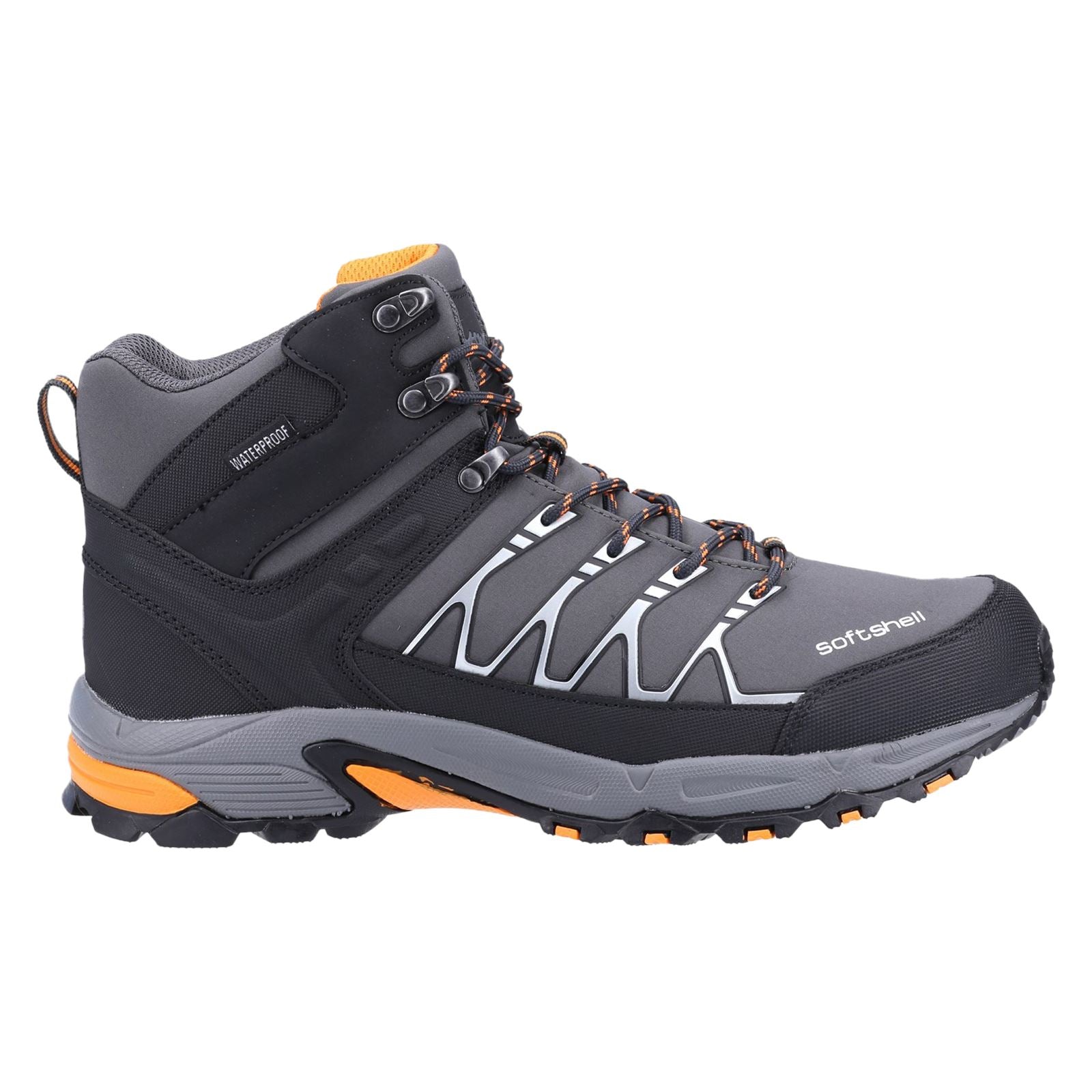 Cotswold Abbeydale Mid Bottes De Randonnée Grises/Oranges Pour Hommes