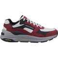 Skechers Global Jogger Baskets En Cuir Bordeaux Pour Hommes