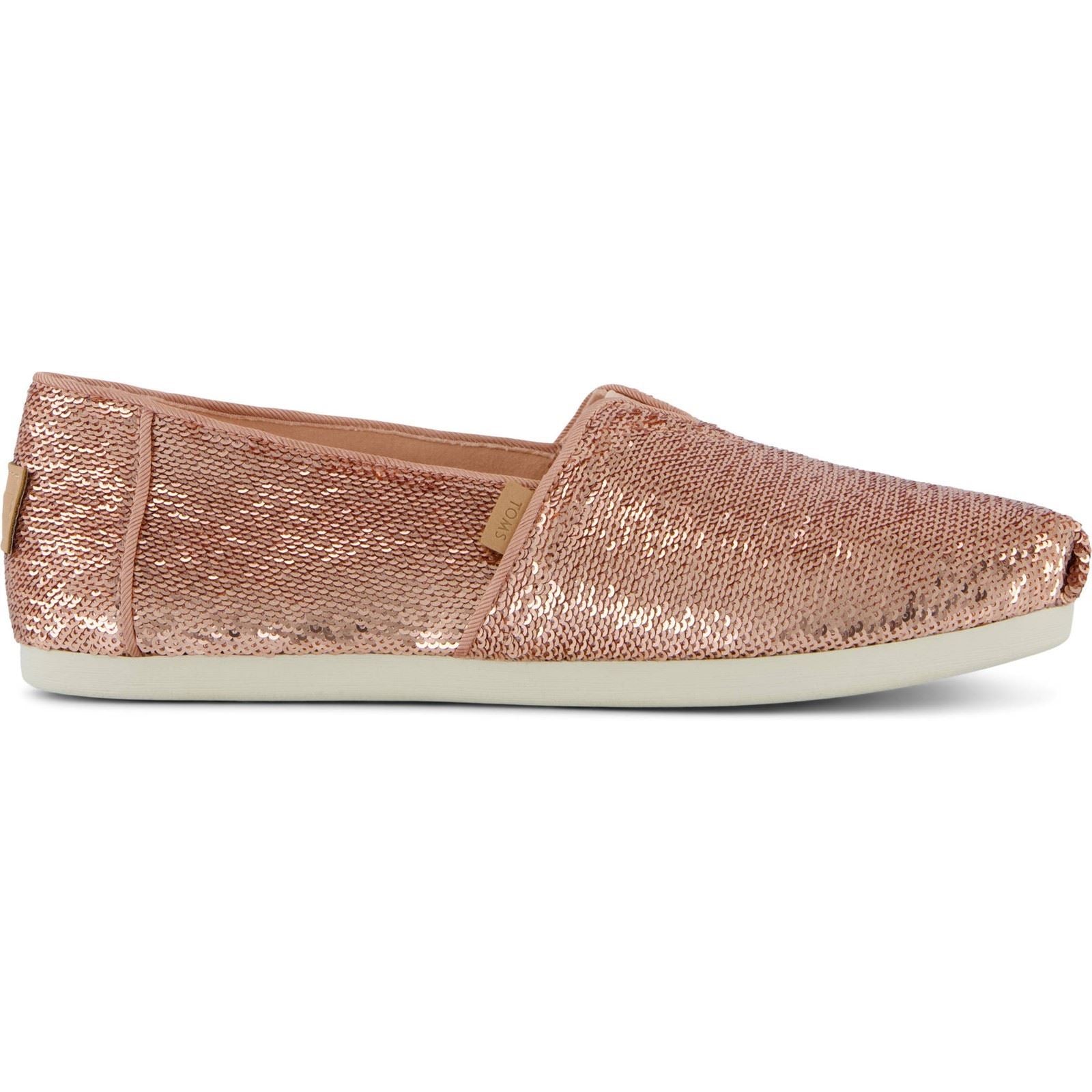 TOMS Alpargata Sequins Espadrilles Roses En Textile Pour Femmes