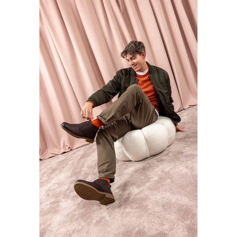 Hush Puppies Ricky Bottes De Cheville Pour Homme En Cuir Marron