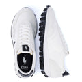 Ralph Lauren Trail 125 Baskets Blanches En Cuir Pour Hommes