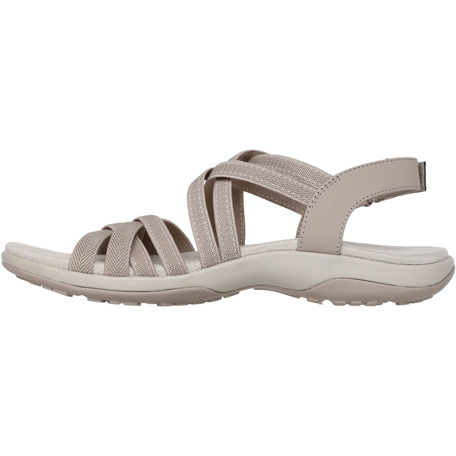 Skechers Reggae Slim - Summer Getaway Sandales Taupe En Polyester Pour Femmes