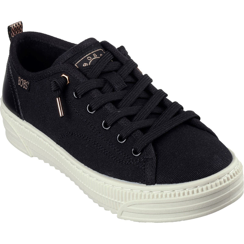 Skechers BOBS Copa Sneakers Noires Pour Femmes En Textile