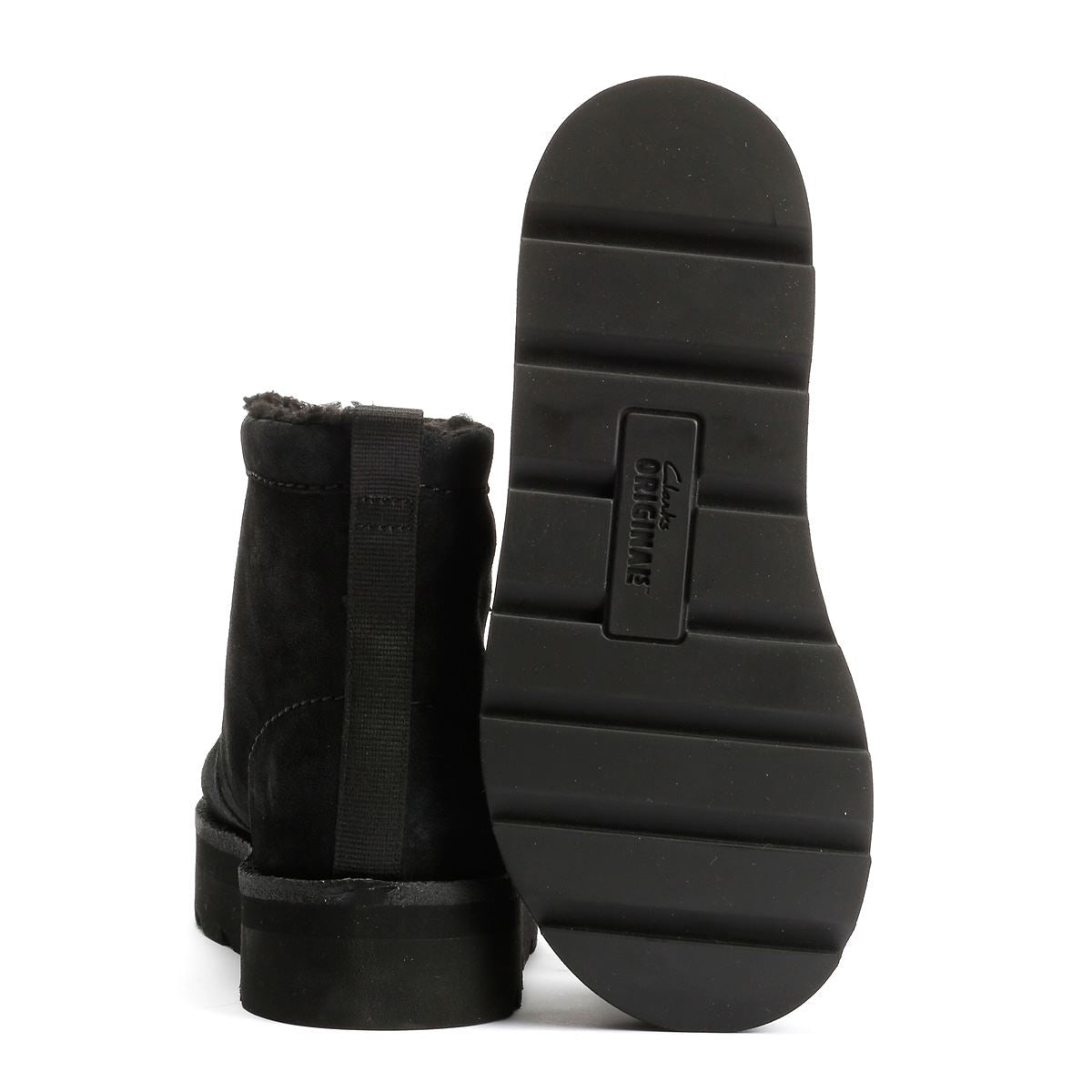 Clarks Originals Meare Rooey Bottes Noires Pour Femmes En Suède
