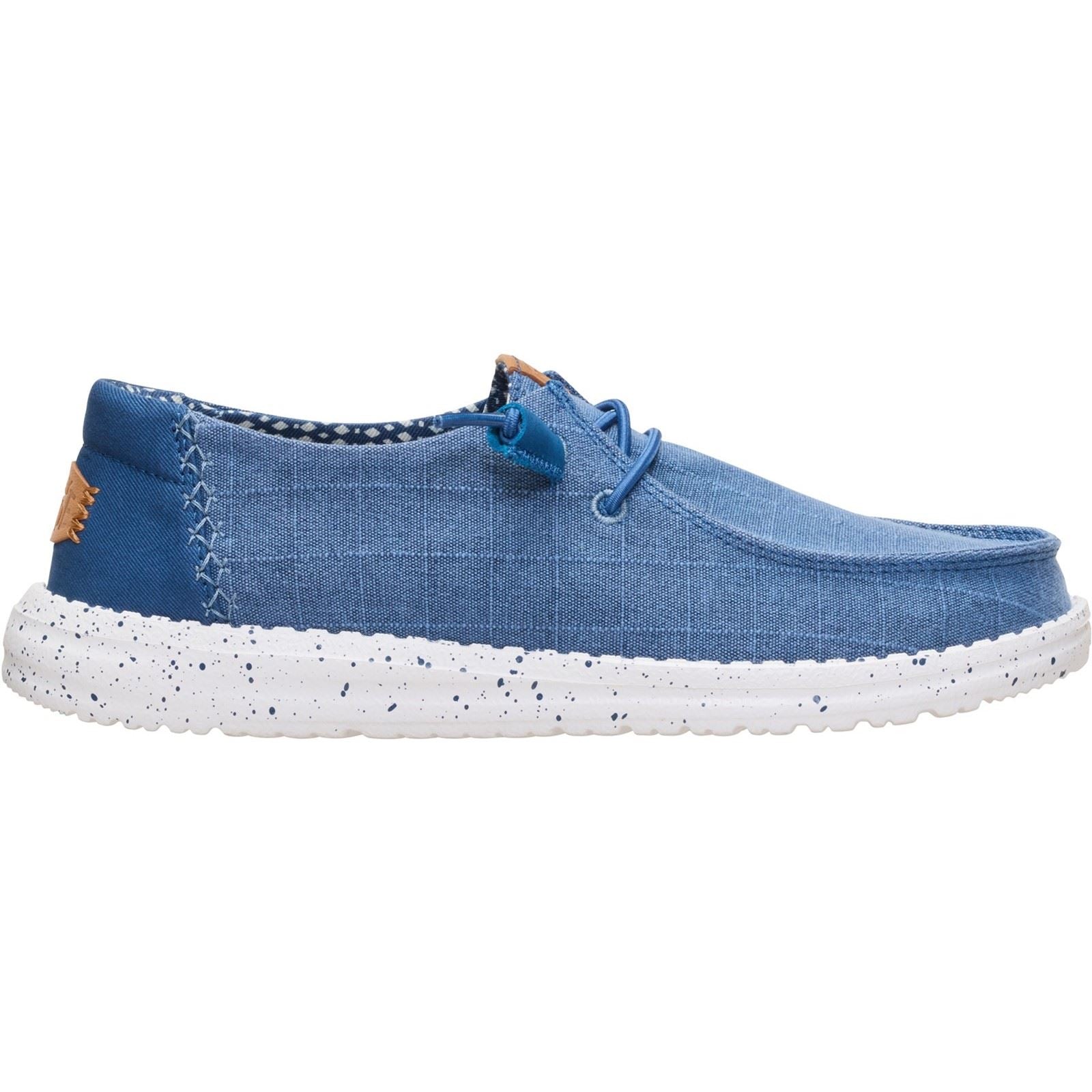 HEYDUDE Wendy Chambray Mocassins Bleus Ensign Pour Femmes En Textile