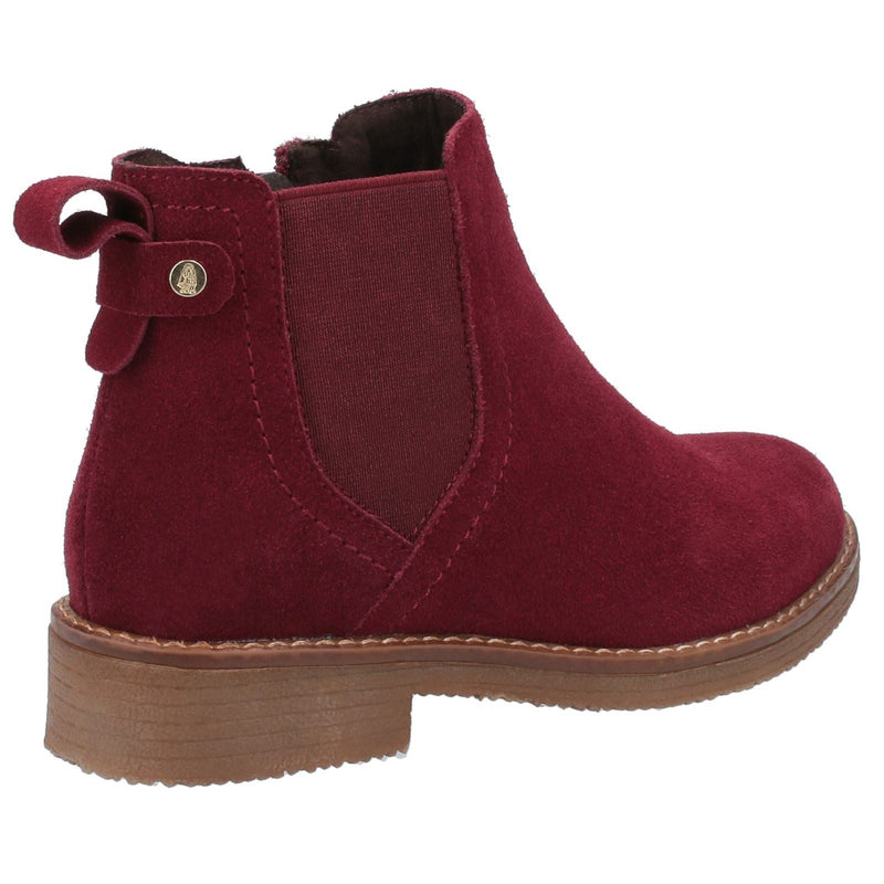 Hush Puppies Maddy Bottes En Daim Bordeaux Pour Femme