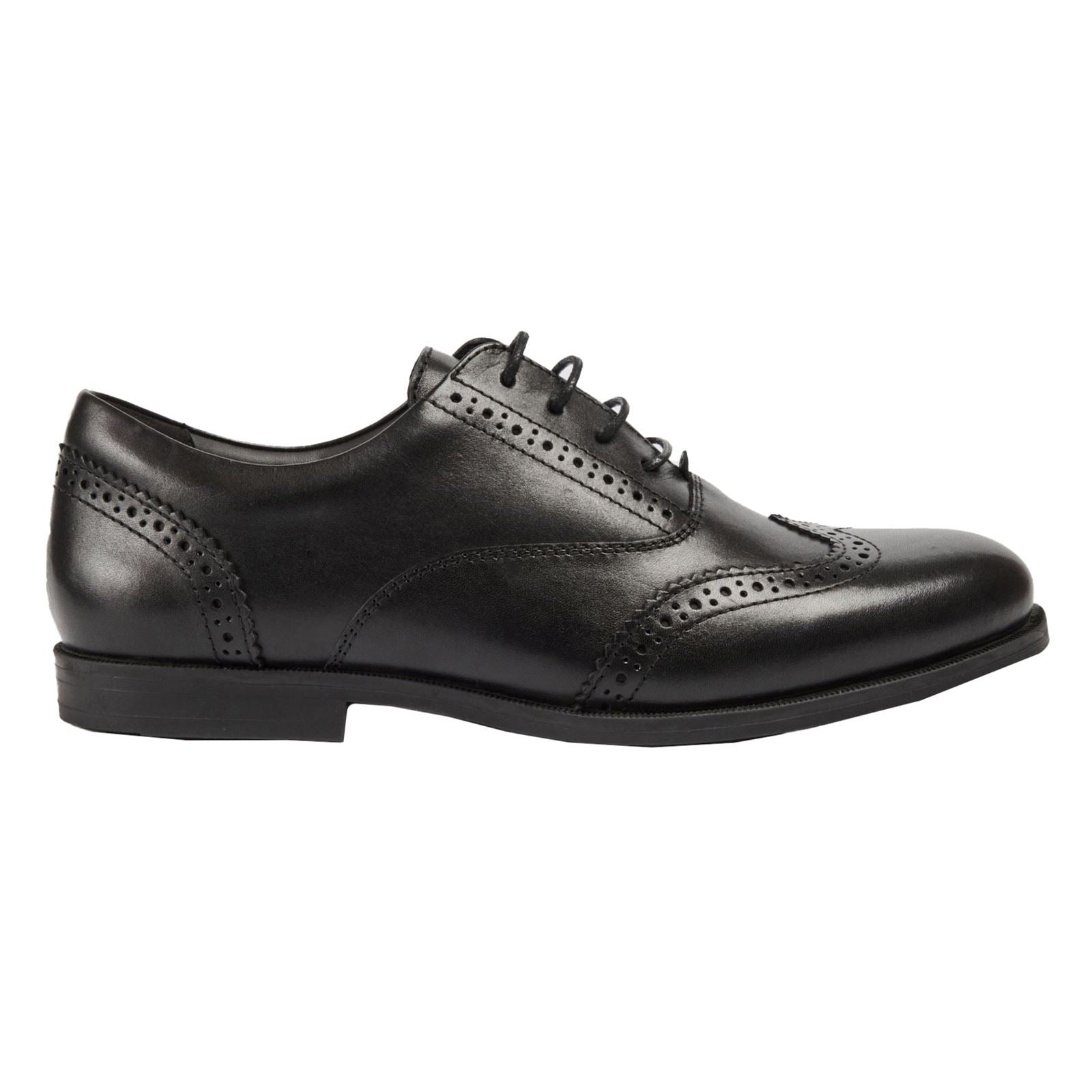 Pod Lee Chaussures Plates Noires Pour Filles En Cuir