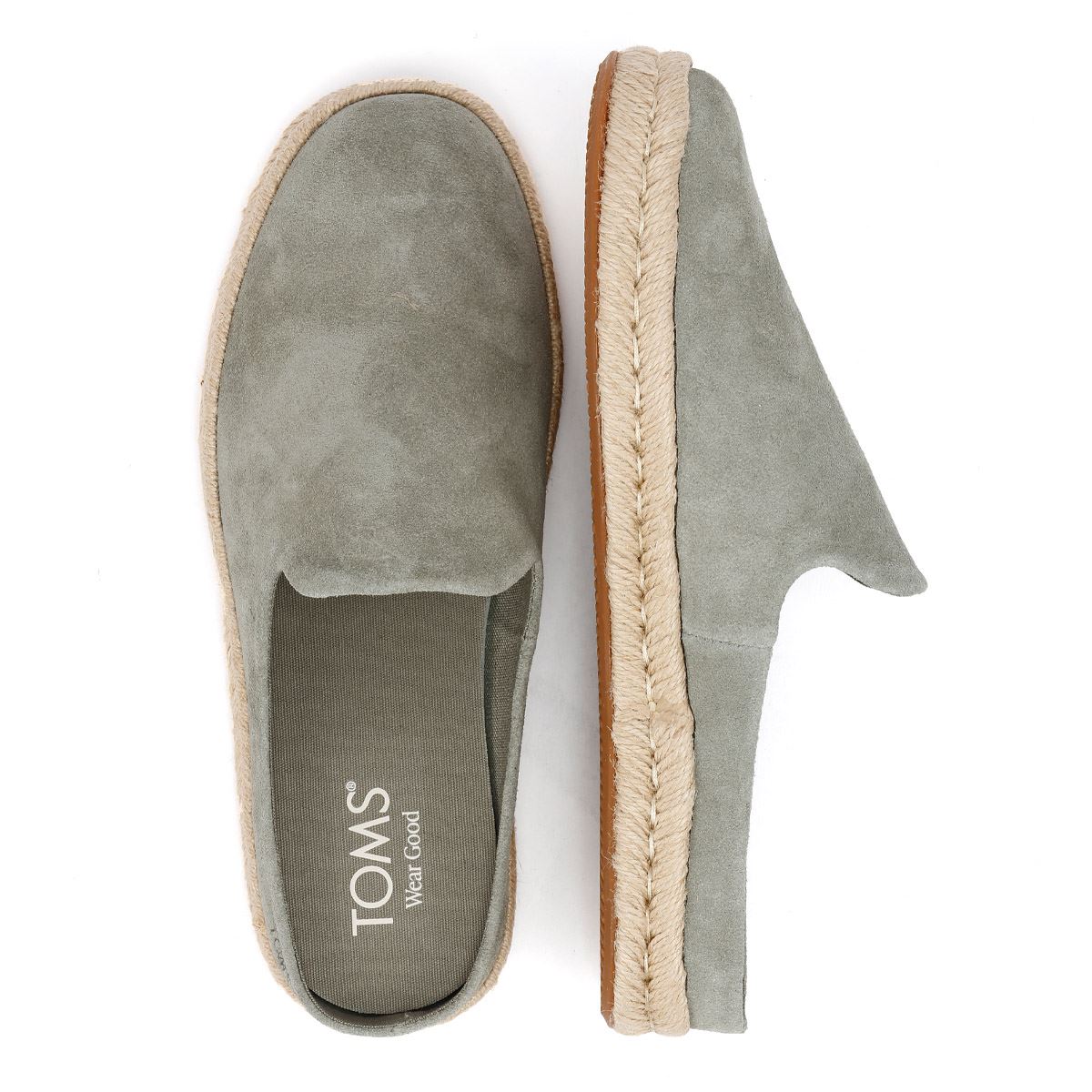 TOMS Santiago Sabots Pour Hommes En Suède Gris