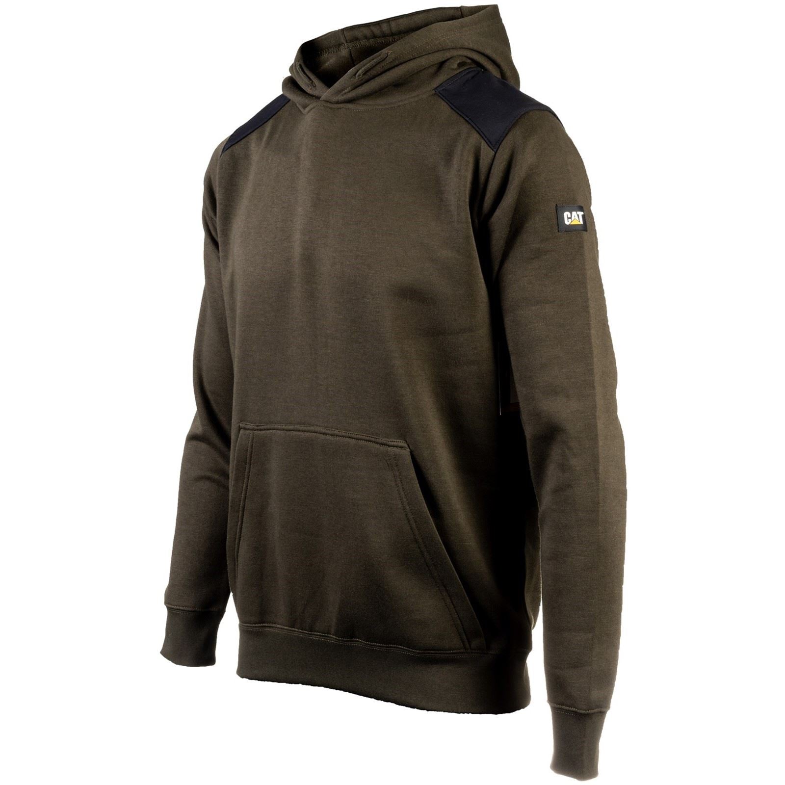Caterpillar Essentials Sweat À Capuche Vert En Polyester Pour Hommes