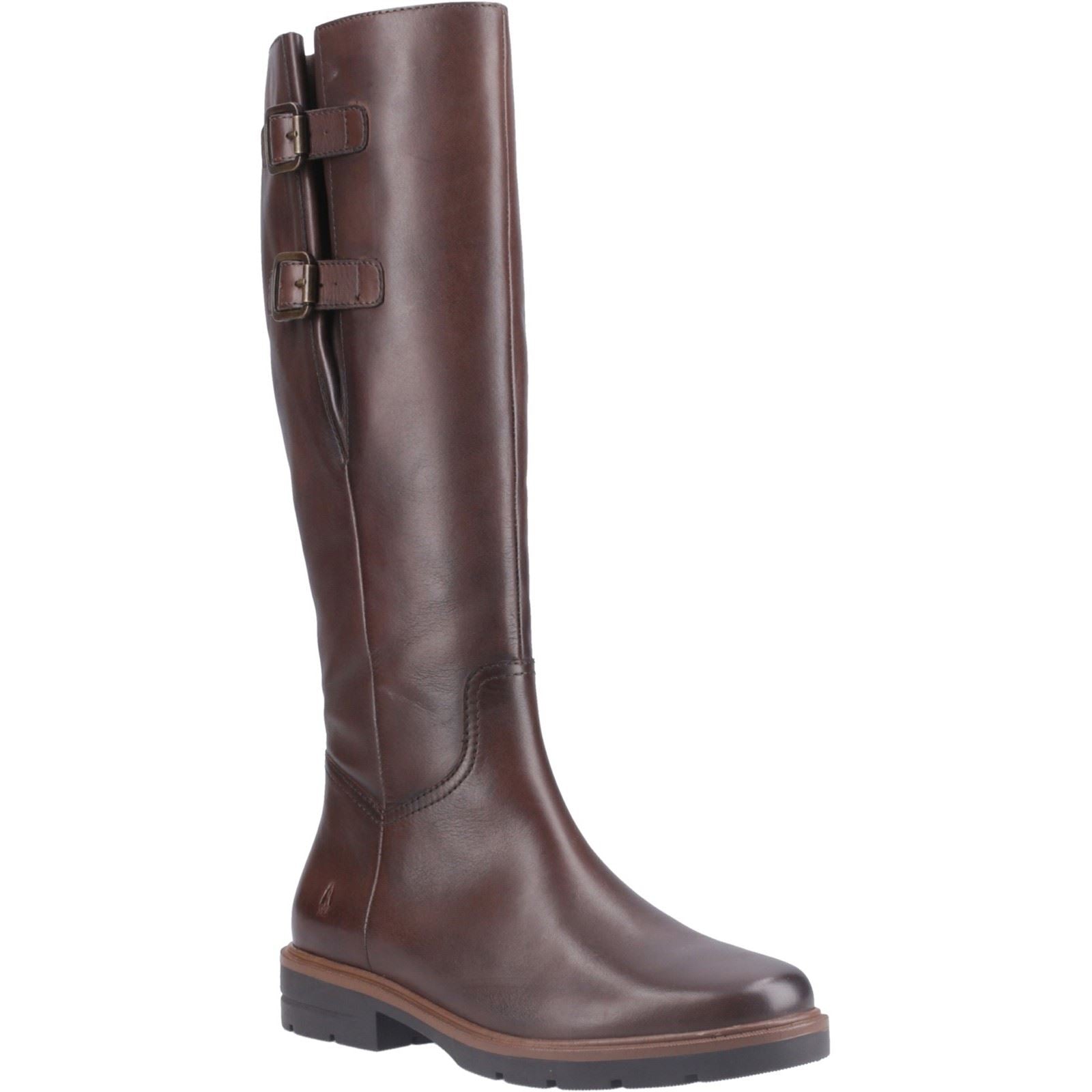 Hush Puppies Tallulah Bottes En Cuir Marron Pour Femmes