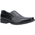 Hush Puppies Brody Chaussures Noires Pour Hommes En Cuir À Enfiler