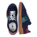 Ralph Lauren Heritage Area Baskets Bleu En Daim Pour Hommes