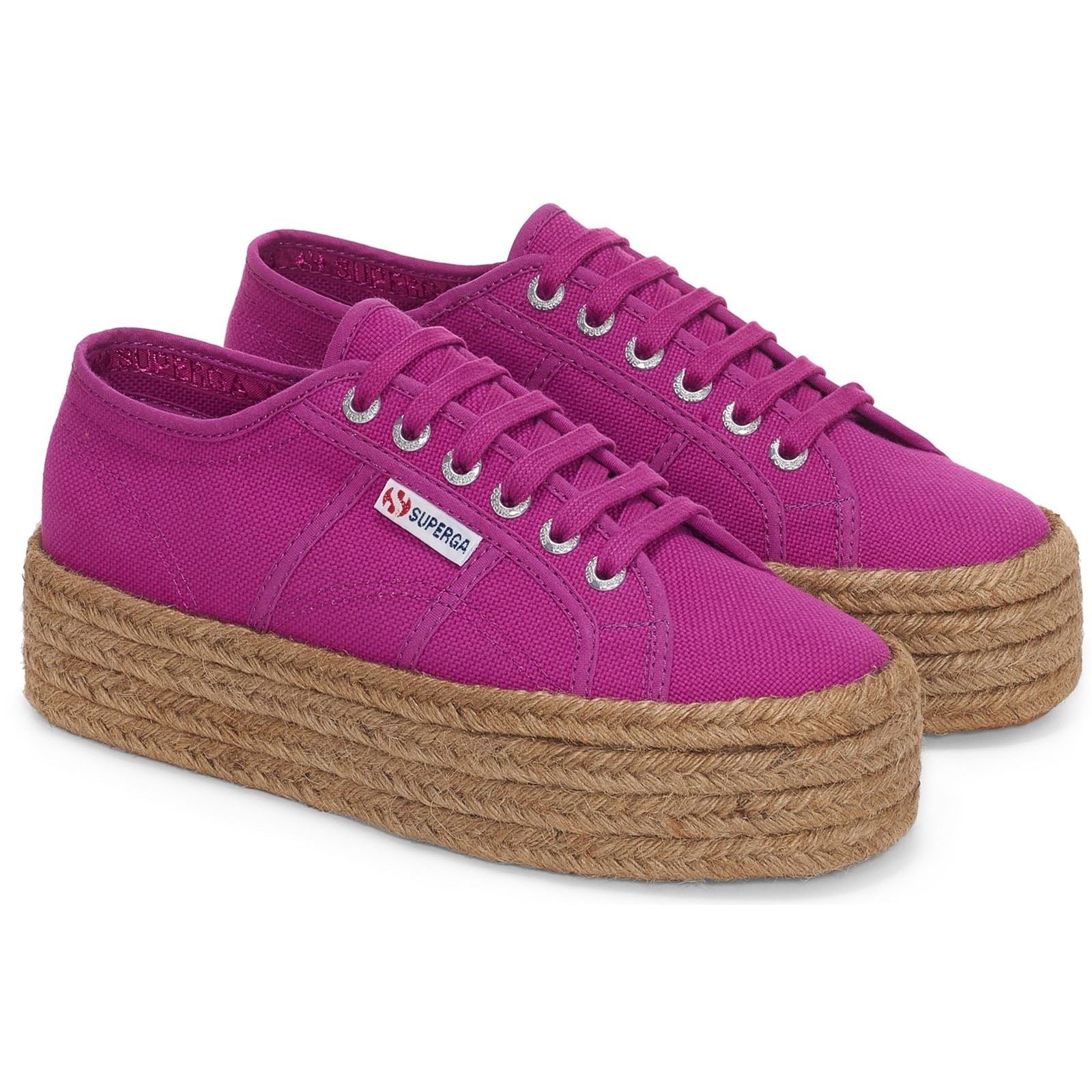 Superga 2790 Rope Baskets Violet Pour Femmes En 100% Coton