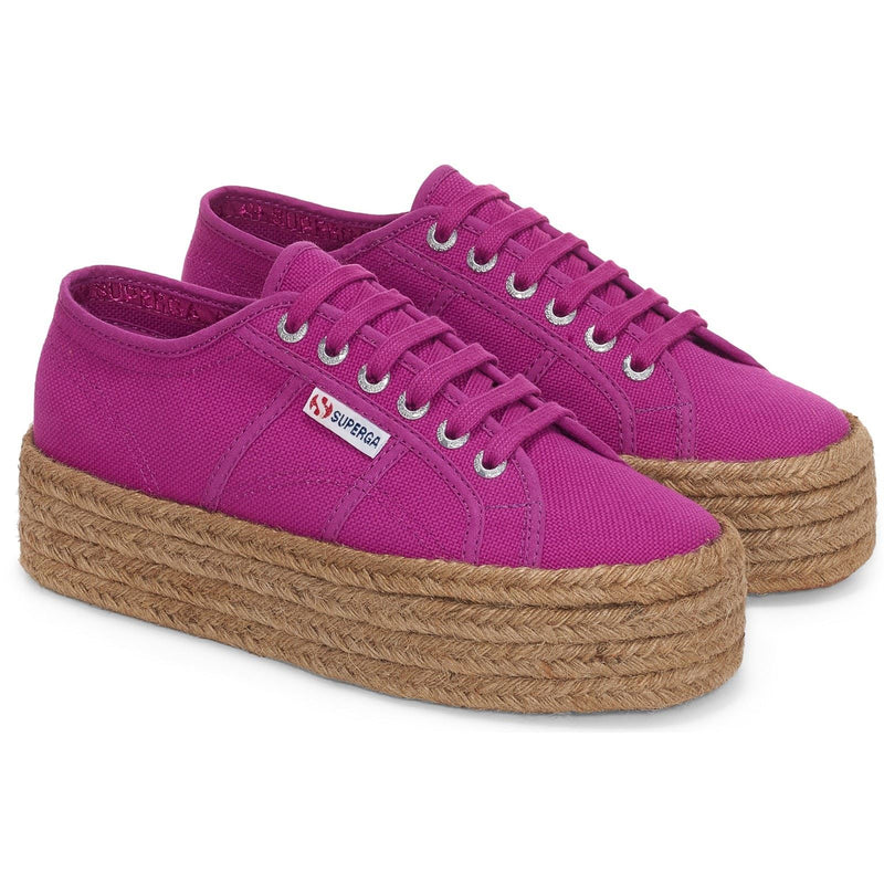 Superga 2790 Rope Baskets Violet Pour Femmes En 100% Coton