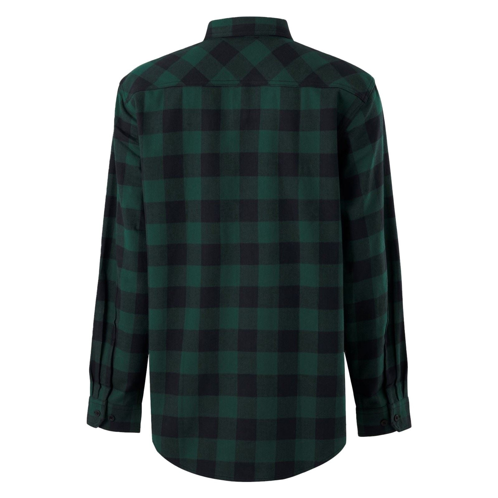 Hard Yakka Long Sleeve Check Flannel Chemise Décontractée Verte En Coton Pour Homme