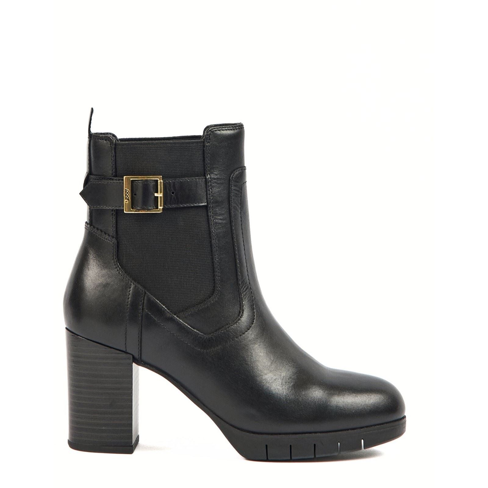 Pod Nala Bottes Noires Pour Femmes En Cuir/Textile