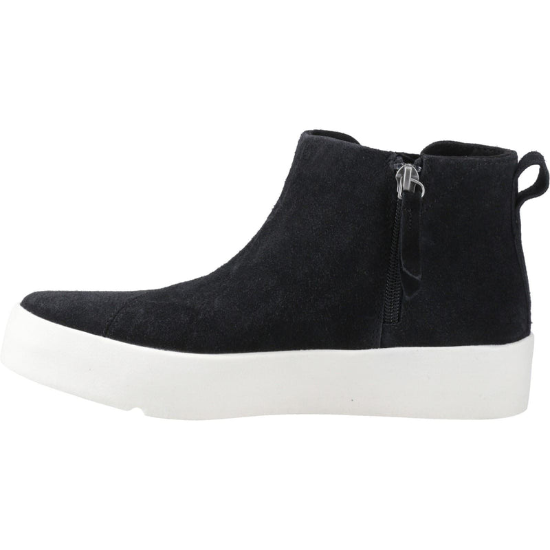 TOMS Verona Mid Bottes En Cuir Noires Pour Femmes