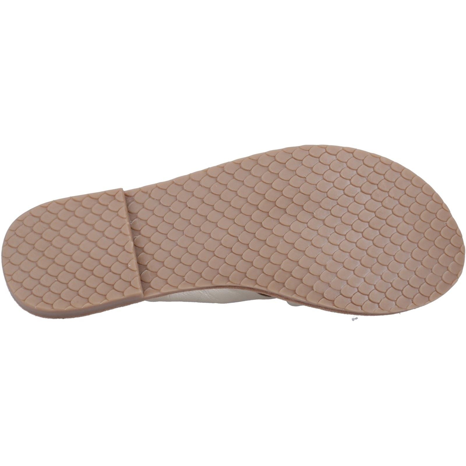 Hush Puppies Amy Wide Fit Sandales En Cuir Doré Pour Femme