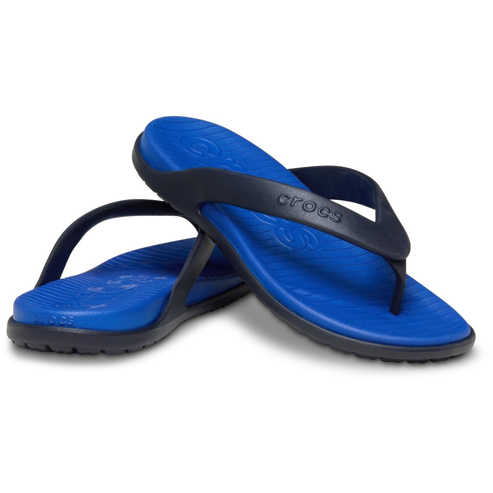 Crocs Coast Flip Tongs En Polyuréthane Pour Hommes Bleues/Marine