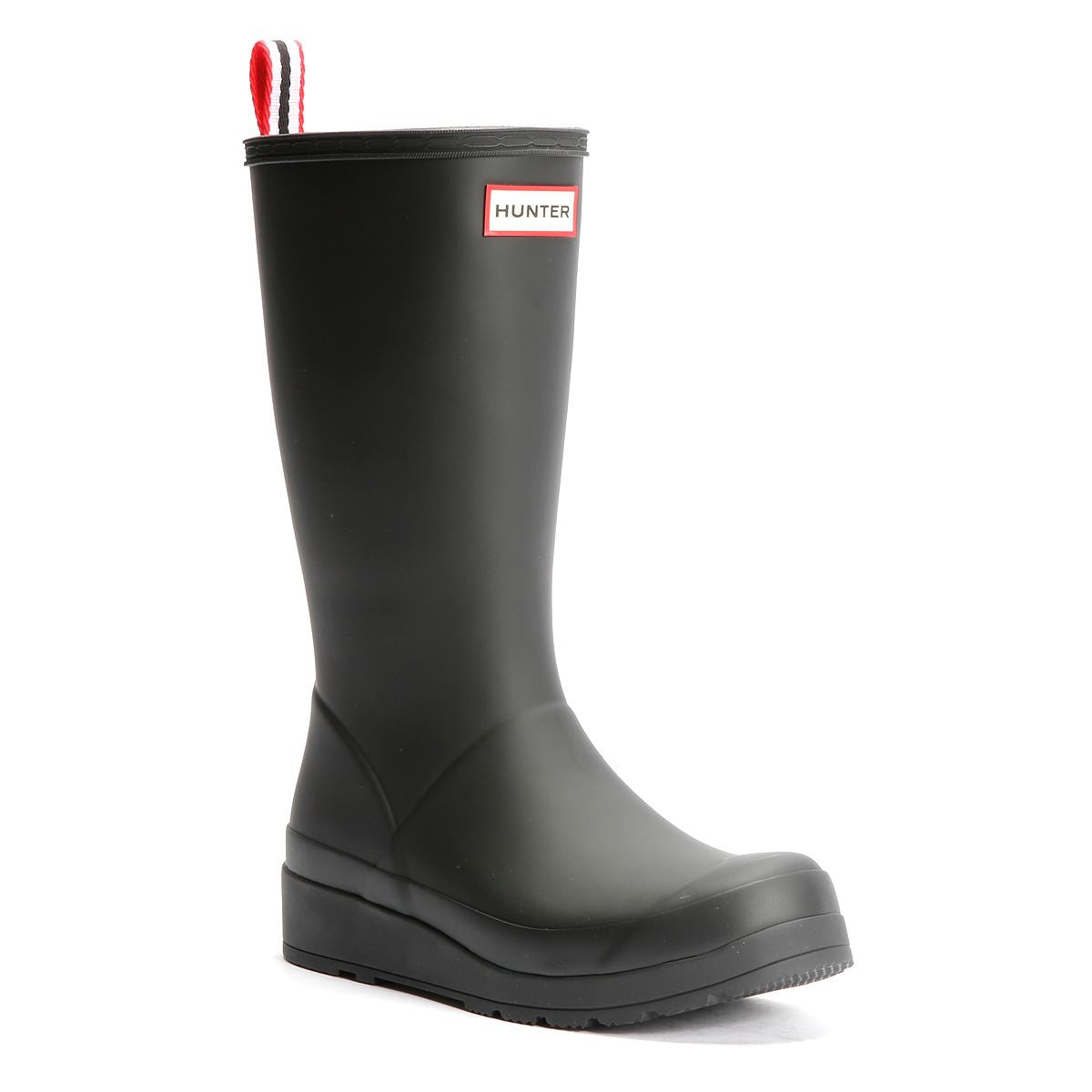 Hunter Play Tall Bottes En Caoutchouc Noires Pour Femmes