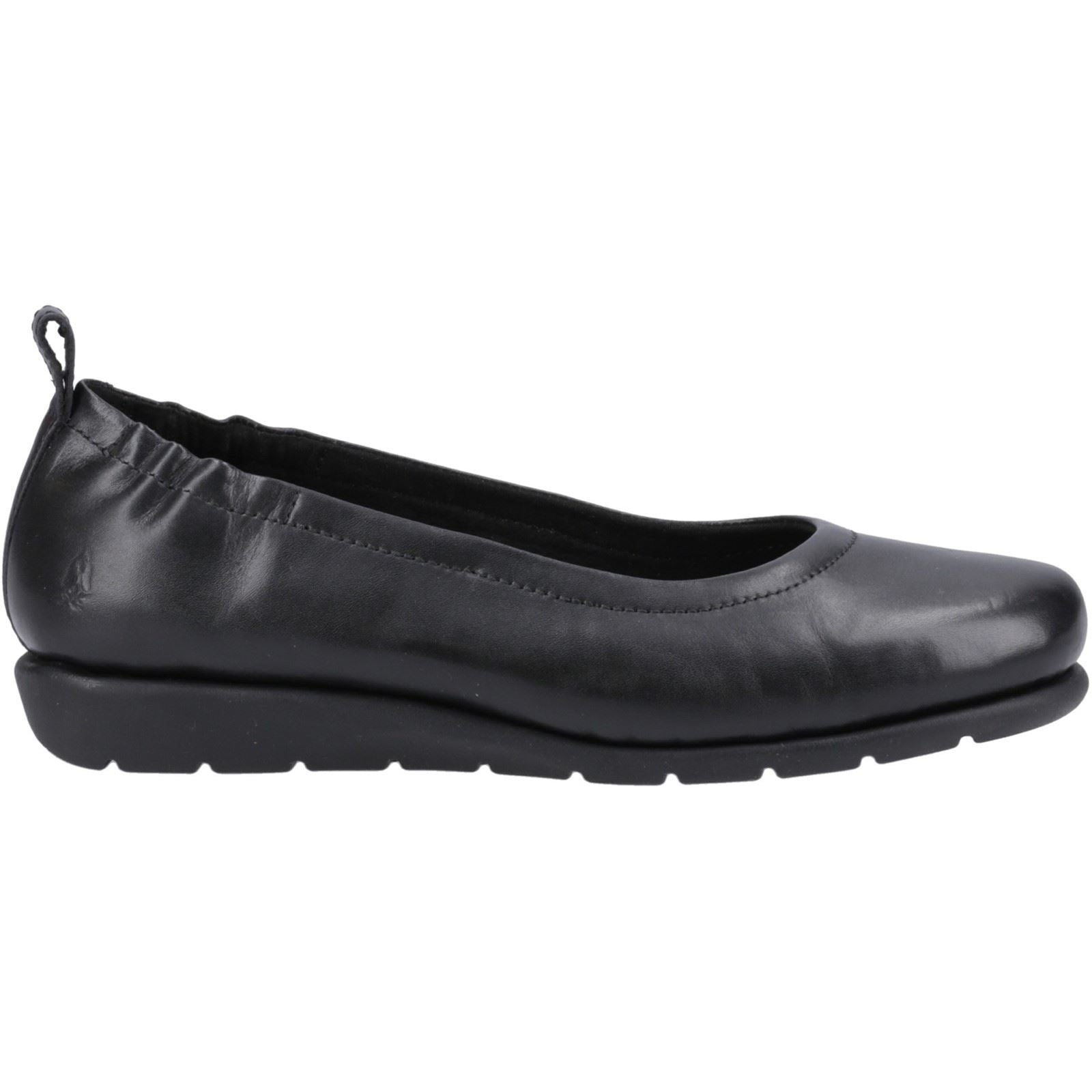 Hush Puppies Skylar Flats En Cuir Pour Femmes Noir