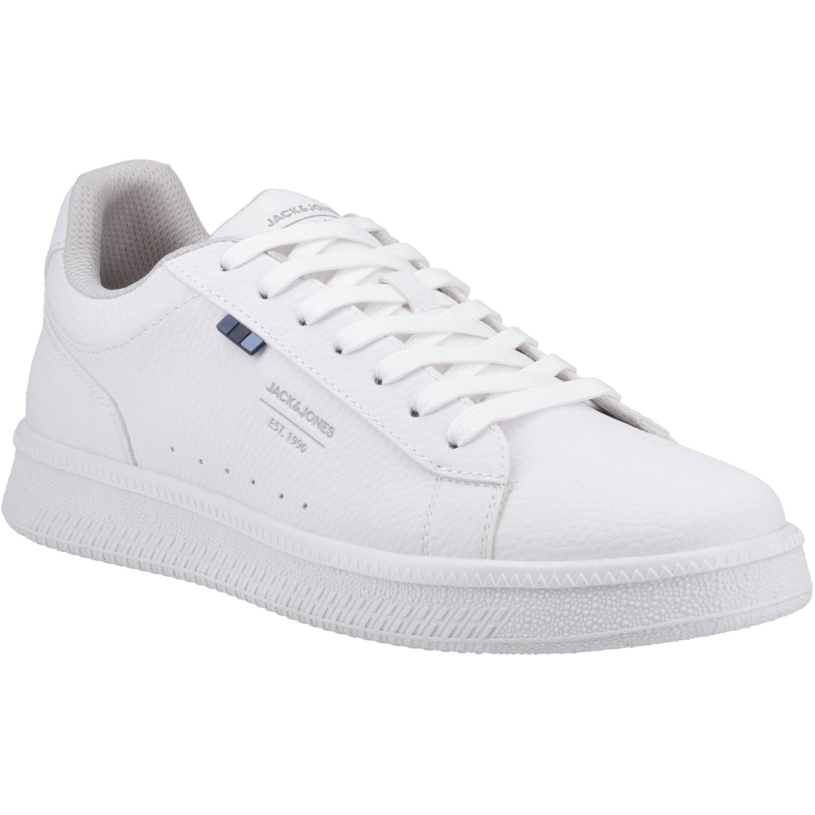 Jack & Jones Haven Tumble Sneakers Pour Hommes En Polyuréthane Blanc Brillant