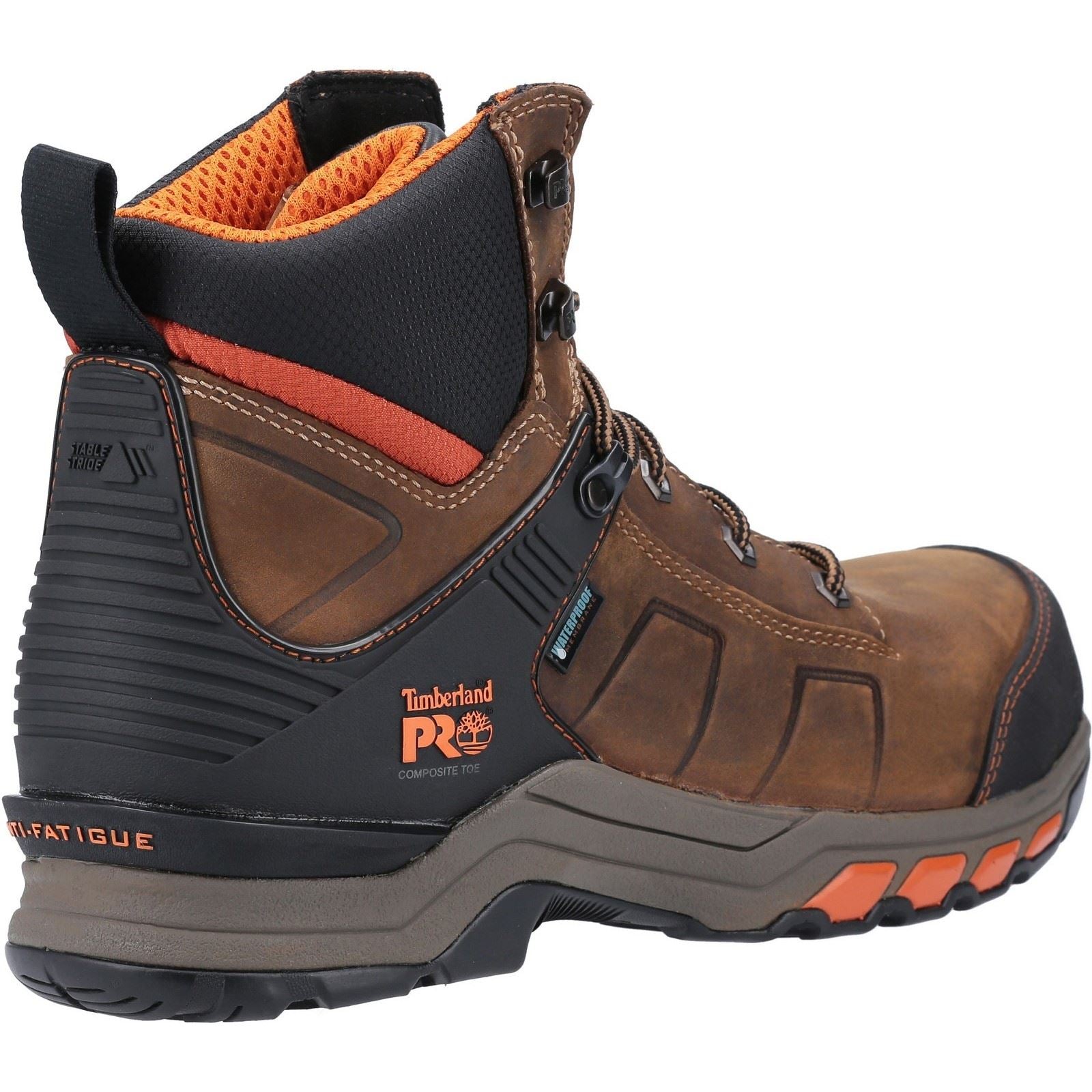 Timberland Pro  Bottes De Sécurité En Cuir Marron/Orange Hypercharge Work