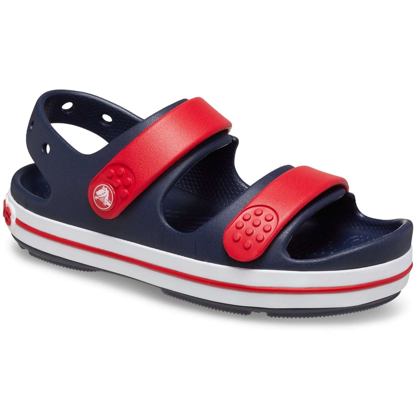 Crocs Crocband Play Sandales En Thermoplastique Bleu Marine/rouge Varsity