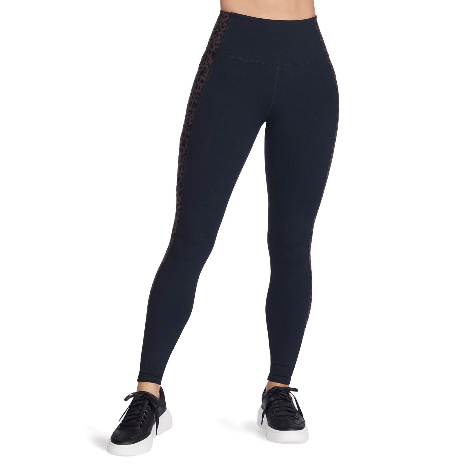 Skechers Performance GO WALK Cheetah Legging Leggings De Sport En Nylon Pour Femmes Marron
