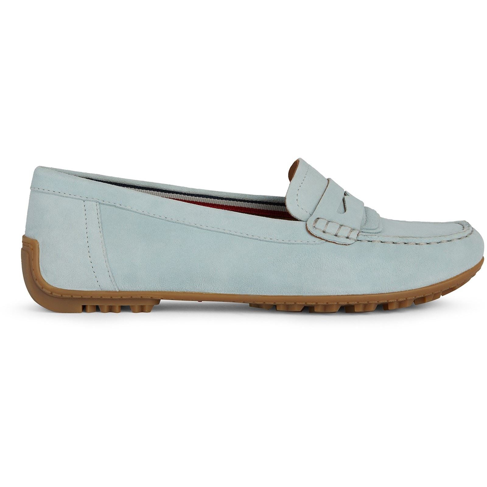 Geox D Kosmopolis Mocassins Légers Bleu Clair Pour Femmes En Suède