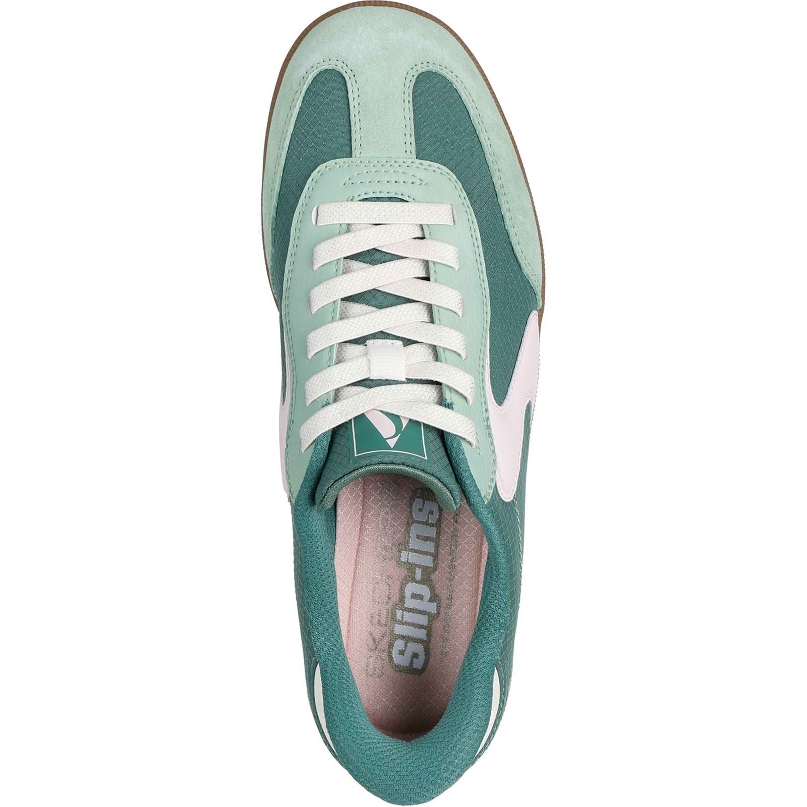 Skechers Hotshot - Everyday Ease Hotshot - Baskets Vertes/Roses En Textile Pour Femmes, Facilité Au Quotidien
